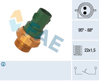 FAE Temperature Switch radiator fan 37240