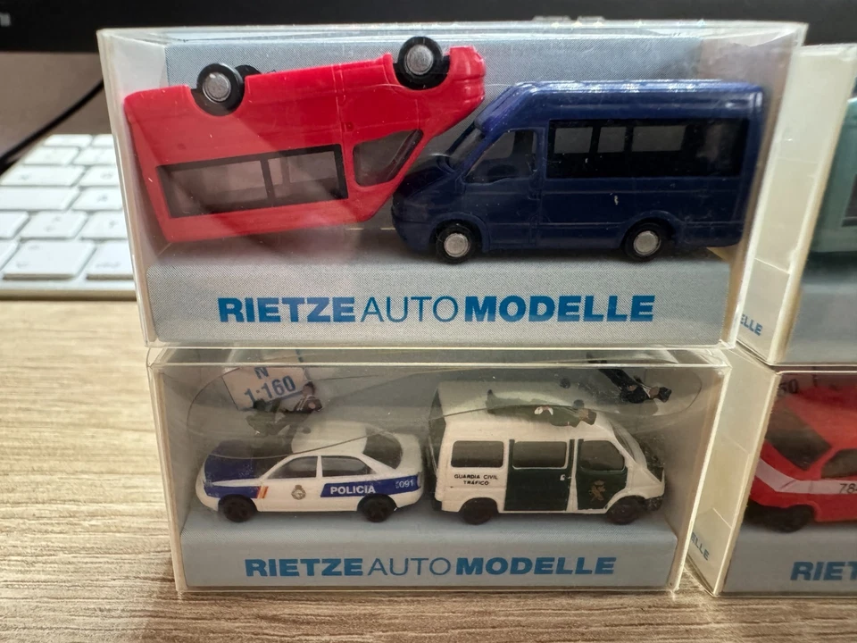 4 Paquetes Rietze PKW/Transporter 1:160 En OVP Estado Sin Usar NR2 - Imagen 2 de 4