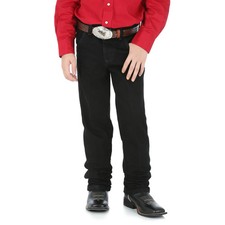 Wrangler Boys Cowboy Cut Original Fit Jean 14 Slim Solid Black