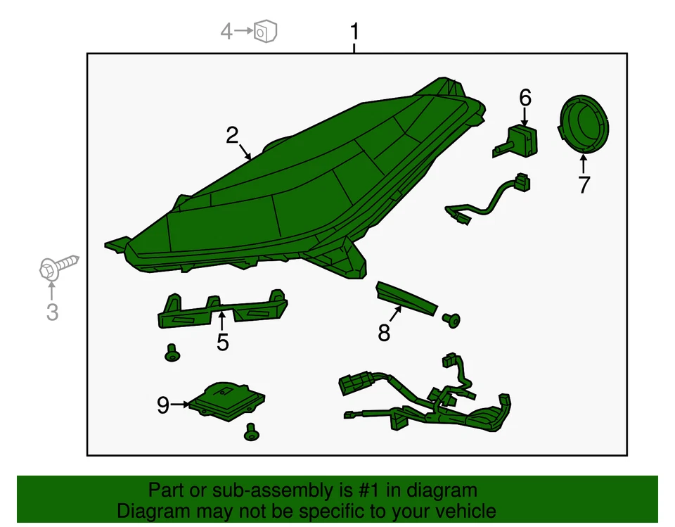 Faro lateral del conductor GM 84750165 genuino Foto 3 de 3