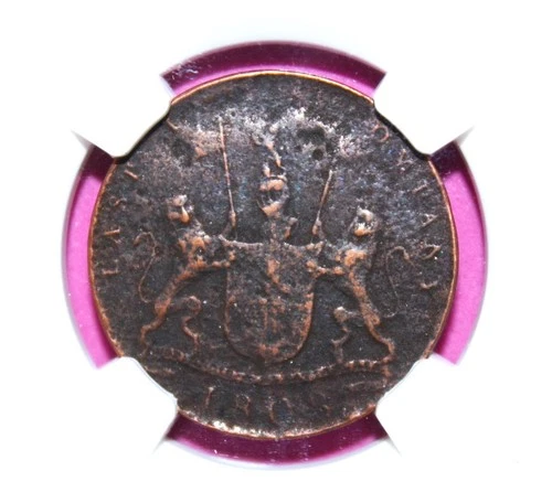 A10 - East India 10 Cash Admiral Gardner (1808) NGC MG Coin - Madras Presidency