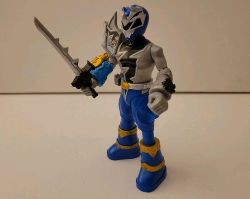 Power Rangers Dino Fury Blue Ranger 7" Action Figure - 2021 Hasbro - VGC - - Picture 2 of 9