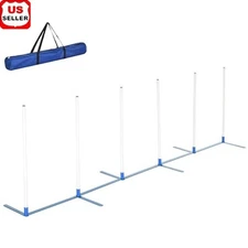 Adjustable Dog Agility Training Obstacle Course Portable Durable Outdoor Set New