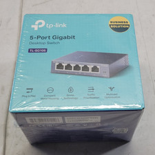 NEW - TP-LINK TL-SG105 5-Port Gigabit Desktop Switch - SEALED BOX!