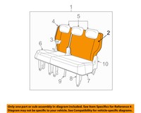 Chrysler Third Row Seat-seat Back Cover Right 1hy021d5aa Chrysler Third Row Seat-seat Back Cover Right 1hy021d5aa