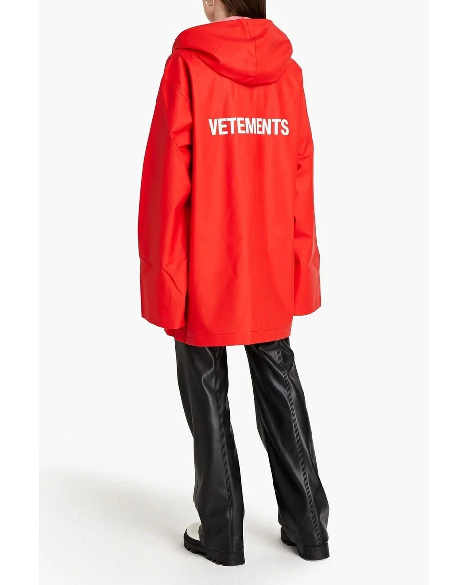 Vetements Red Raincoat ETE 2018 PRET-A-PORTER Unisex Freesize with