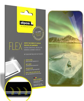 3x Cubot X20 Pro Schutzfolie Folie, 100% Displayabdeckung, dipos Flex