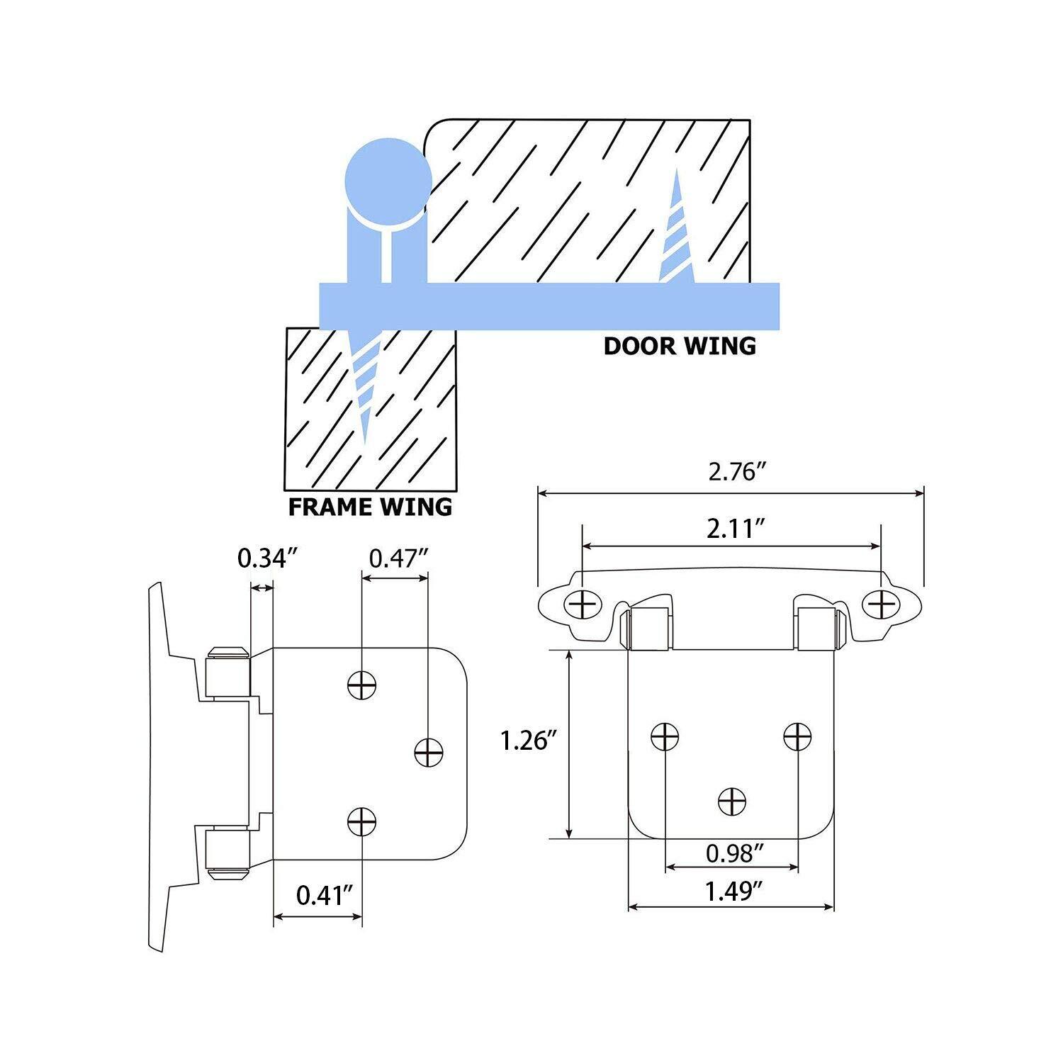 Wholesale Kitchen Hinges Self Closing Door Overlay