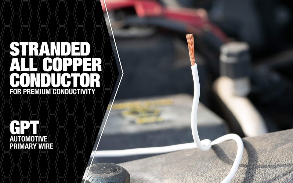 Southwire 55667923 Primary Wire, 16Gauge Bulk Spool, 100Feet, White