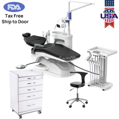 USA Dental Unit Chair Integral Computer Controlled DC Motor /Mobile Cabinet Cart