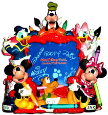 Walt Disney World Photo Frame Minnie Mickey Mouse Donald Duck Goofy Pluto Diasy