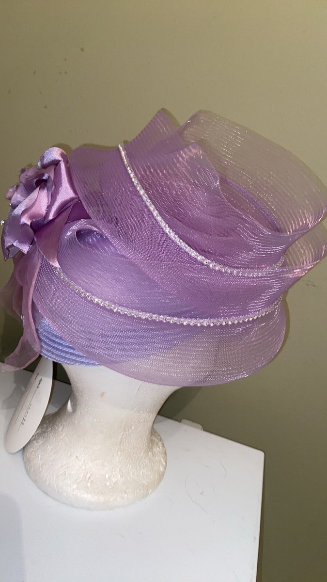 NWT Lavender Church Dress Hat By Ms. Divine | eBay display picture 1