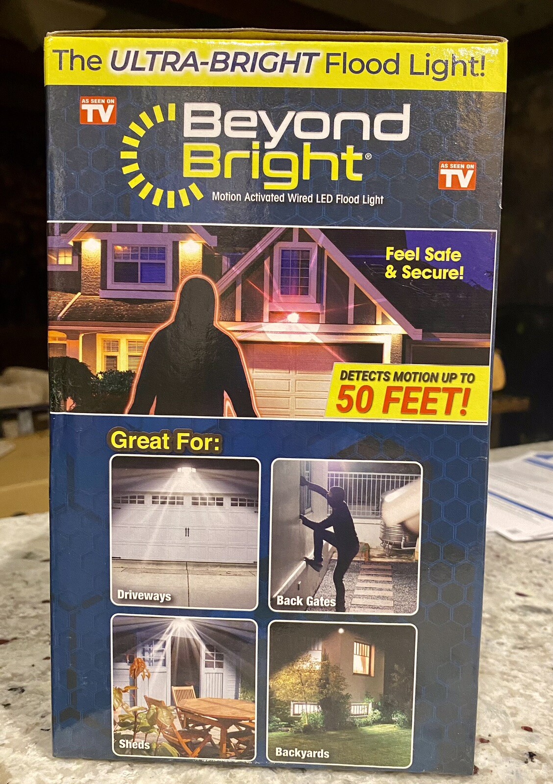 NEW Beyond Bright Motion Activated Wired LED Ultra Bright Flood Light