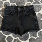 Rustler Black Cutoff Denim Shorts ~SZ 30~ Mid Rise Vintage — photo 1