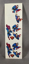 Vintage 10 Stickers Superman Sandylion Prismatic Glitter NEW