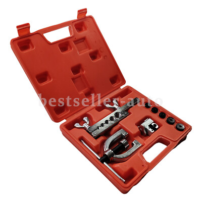 Double Flaring Copper Aluminum Soft Steel Brake Line & Brass Tubing Tool Kit