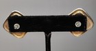 Vintage Silver Tone Rim Stud Post Earrings Jewelry Statement Costume Fashion  — photo 2
