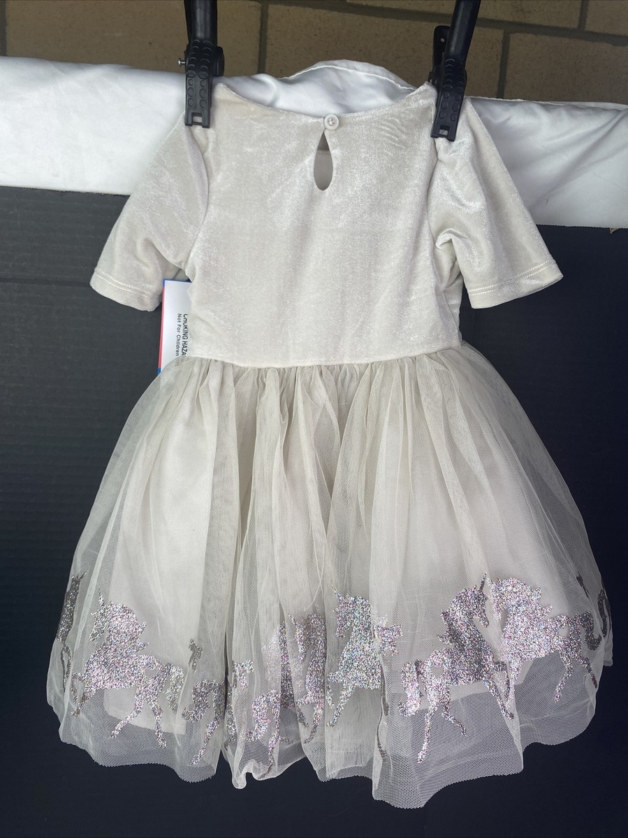 Zunie Girl Velvet Elbow Sleeve Glitter Border Dress Champagne SZ 2T | eBay Zunie Girl Velvet Elbow Sleeve Glitter Border Dress Champagne SZ 2T | eBay