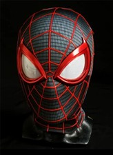 Upgraded Miles Morales Spider-man 3D Helmet Cosplay Mask Costume Halloween Props