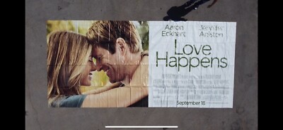 Huge GIGANTIC Love Happens Movie Banner Jennifer Anniston Aaron Eckhardt