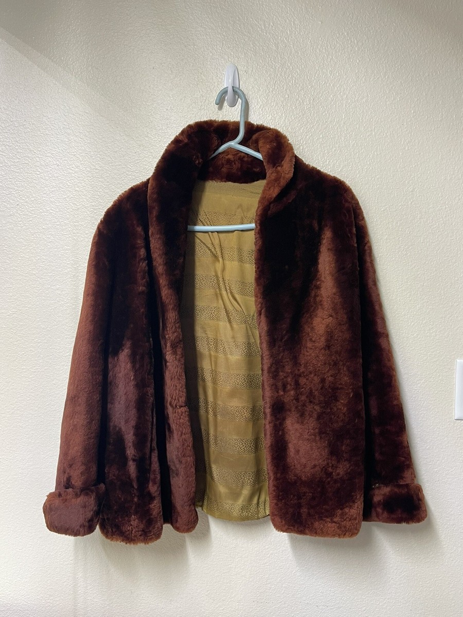 Kerrybrooke Sears & Roebuck USA 1950s Vintage Faux Fur Coat