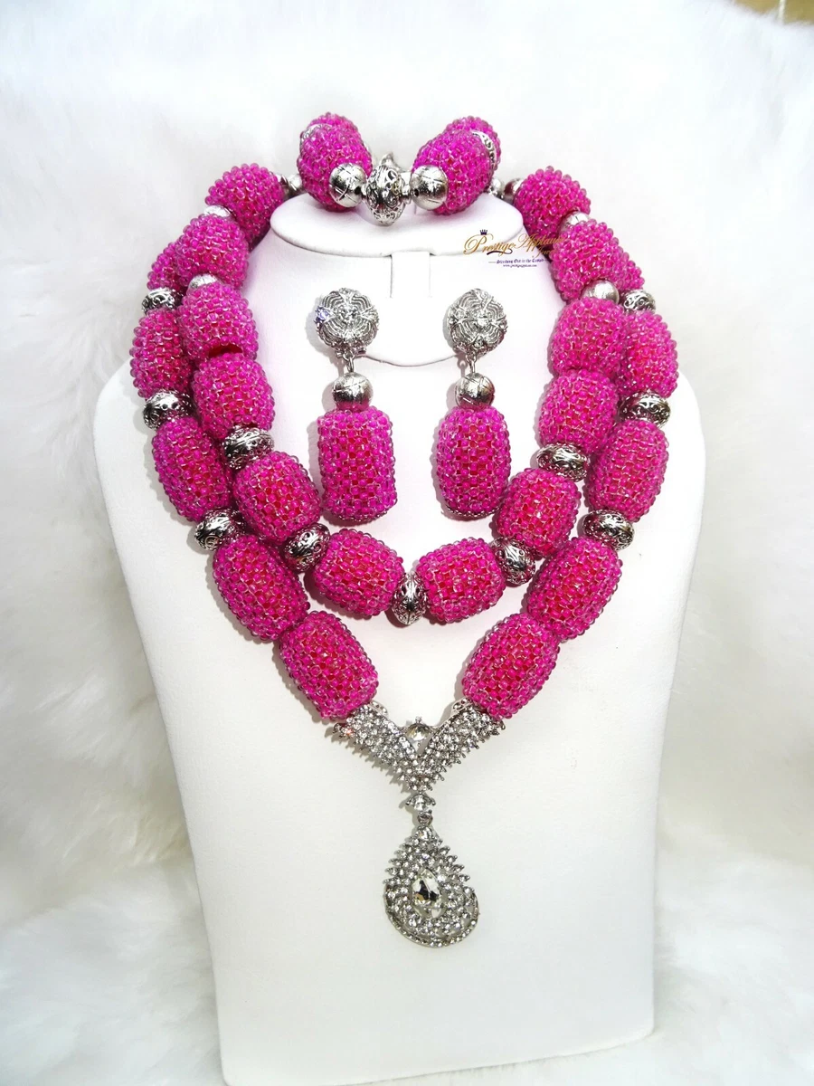 Silver colour shop jewellery set