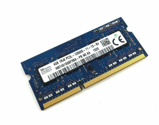 SK Hynix 4GB 1Rx8 PC3L-12800S-11-13-B4 HMT451S6BFR8A-PB SODIMM Memory for Laptop