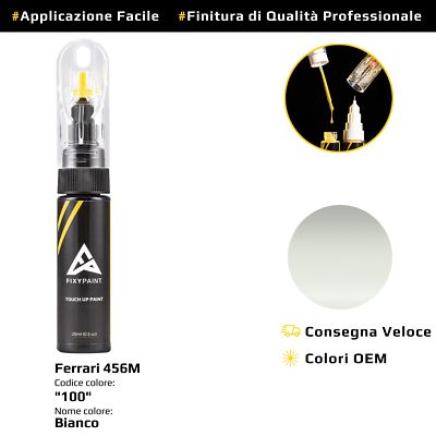 Touch Up Paint for Ferrari 456M Cod: 100 White