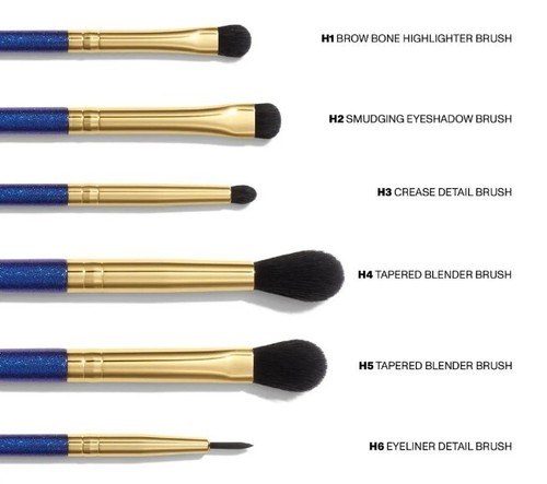 New MORPHE - "THE MORE THE MERRIER"- 6 Piece Eye Brush Set & Bag & Brush Cleaner - Picture 2 of 3