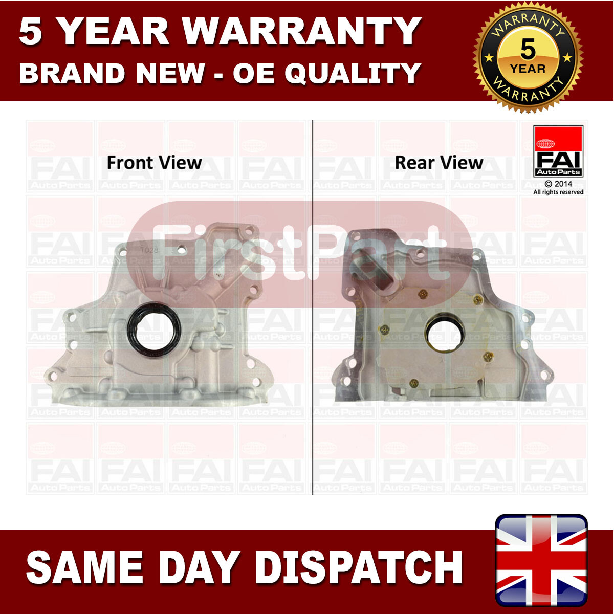Fits VW Polo Golf Lupo Seat Ibiza Skoda Fabia FirstPart Engine Oil Pump