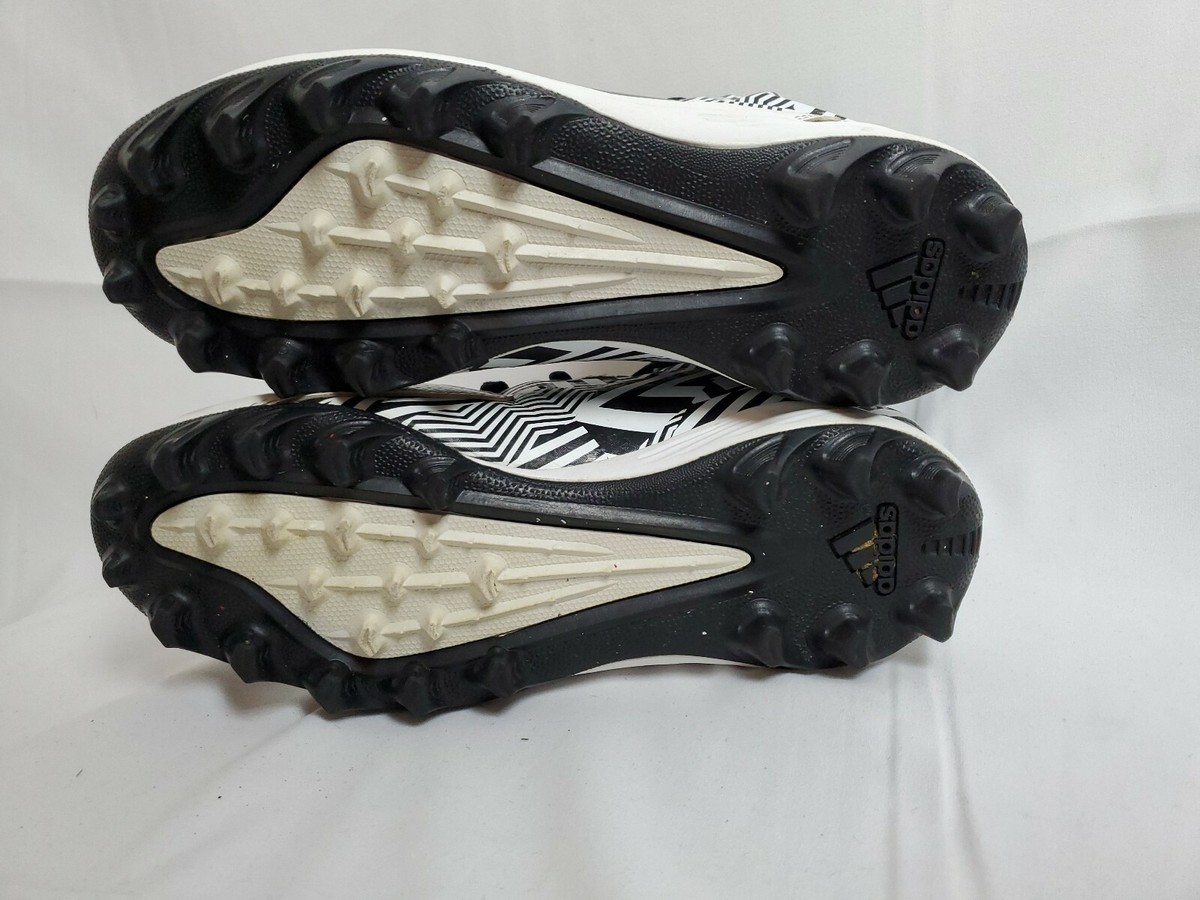 Adidas Techfit Black & White Hi Top Zebra Cleats Size 6 | eBay display picture 1