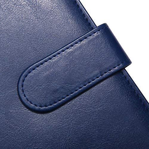 Padfolio Clipboard Folder Portfolio, Faux Leather Folder Storage Blue - Zdjęcie 6 z 6