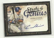 2008 UD Masterpieces Stroke of Genius Signatures #AE Andre Ethier
