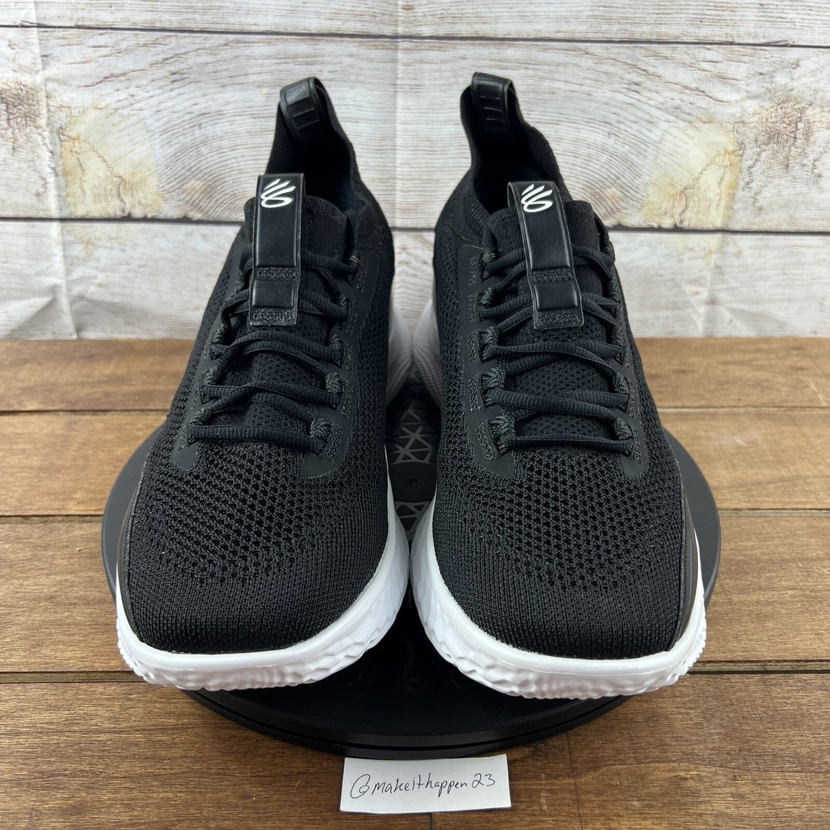 Under Armour Curry Flow 8 Black White Basketball 3023085-002