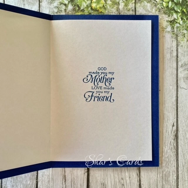 Mothers Day Card, Upcycled Denim Pocket Card, Christian Mum, Made in Australia - Image 2 of 4