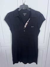 Guess Polo T Shirt Dress Black Size Large
