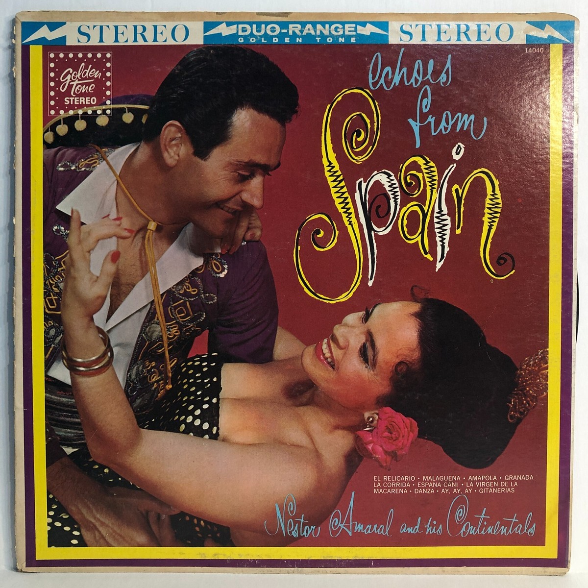 Nestor Amaral Continentals Echoes From Spain Vinyl Record LP Album