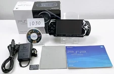 PSP 3000 PB piano black Console No battery FW6.61 w/Monster Hunter 3rd boxed