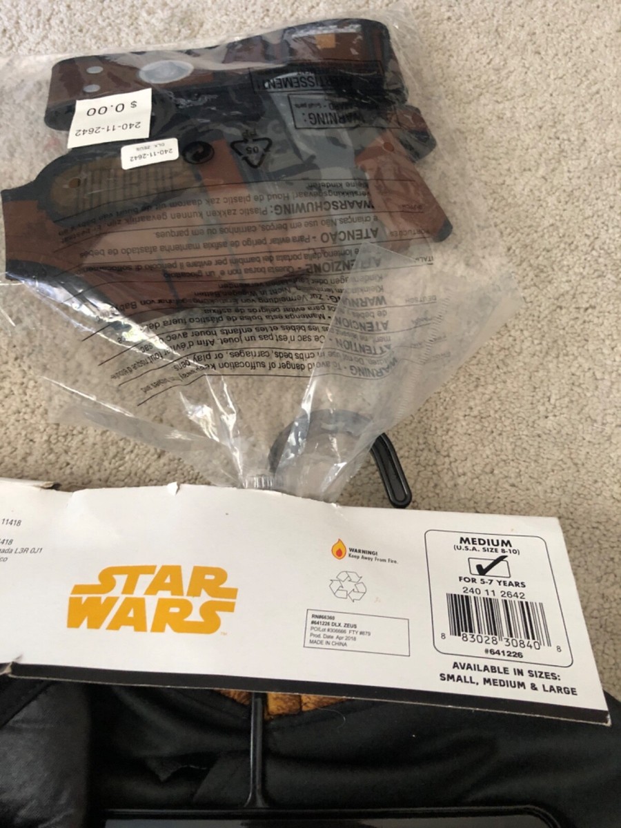 Disney STAR WARS HAN SOLO Child MEDIUM 8-10 Halloween