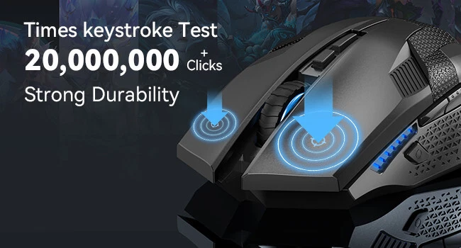 TECKNET GAMING MOUSE 2.4G WIRELESS CORDLESS MICE 4800 DPI OPTICAL PC / COMPUTER - Image 3 of 4