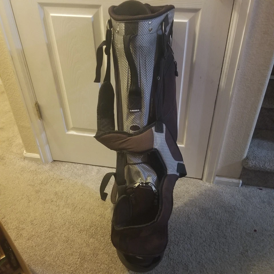 Bolsa de golf de pie negra Crospete Sports LAGUNA de 8 vías Foto 2 de 4