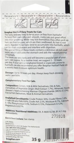 Beaphar Hairball Easy Treats for Cats, 35 g,pack of 2, fre fast delivery uk - Picture 4 of 5