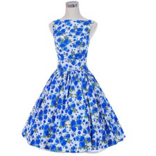 50s 60s 70s Style Vintage Retro Rockabilly Tea Dress Party Swing Dresses Cotton