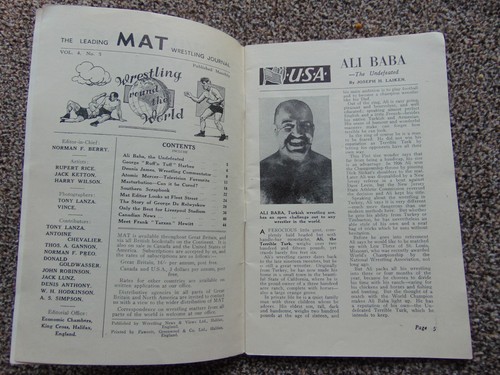The Mat magazine - July 1950 (wrestling, Lou Thesz, George De Relwyskow, etc) - Picture 4 of 6