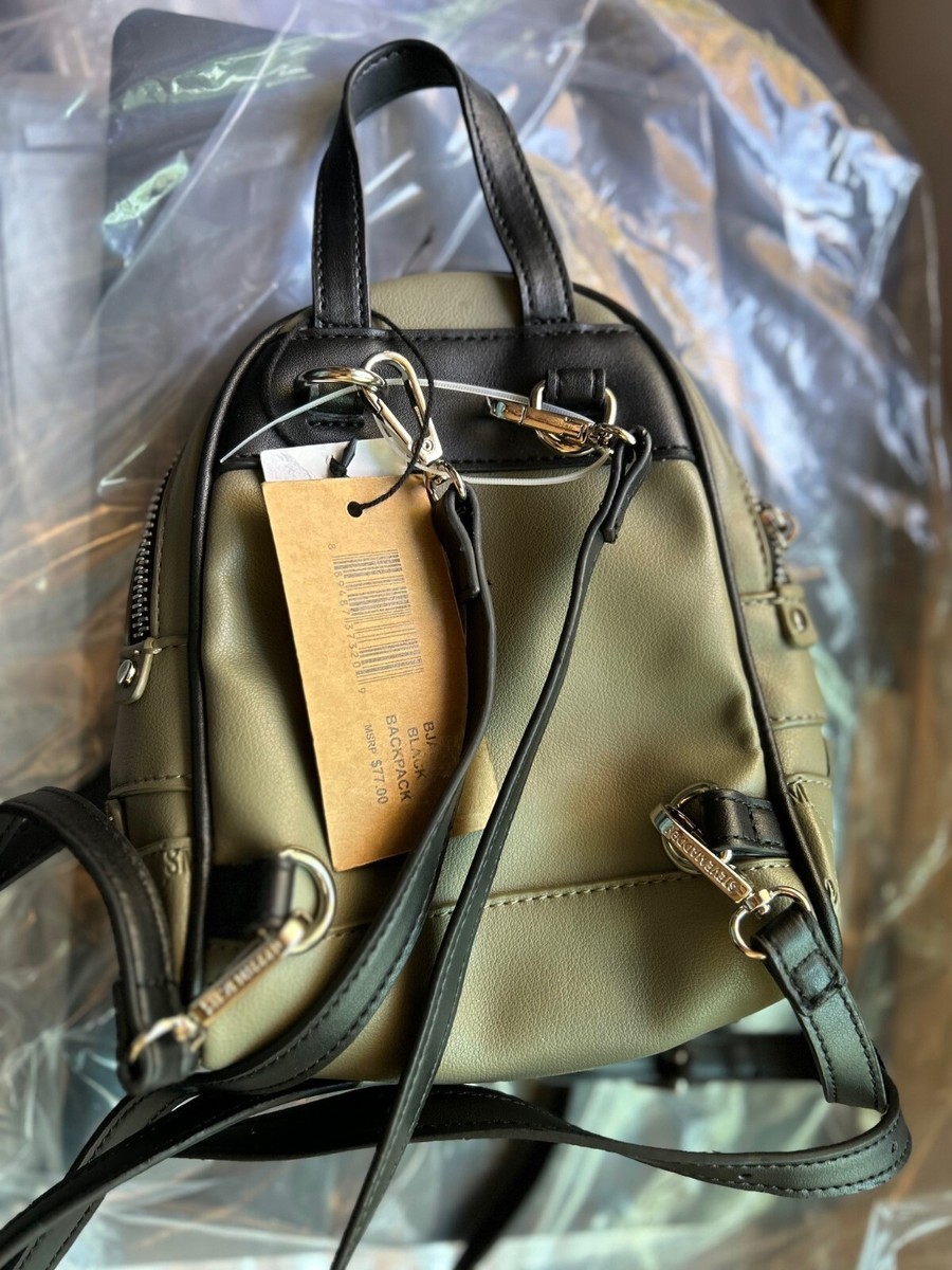 Steve Madden Jacki Convertible Logo Backpack Green Silver | eBay display picture 1