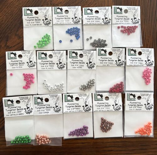 Plummeting Tungsten Beads - 3/16", 7/32", 5/32" - Hareline - Picture 15 of 52