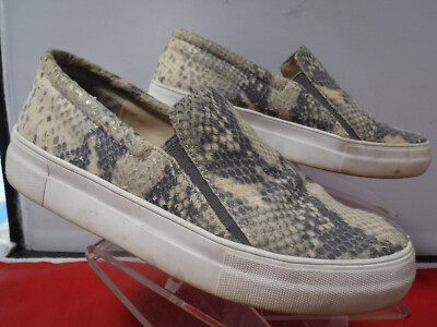 PFR Vince Camuto Womens Shoes Korli Slip On Snake Print Ivory