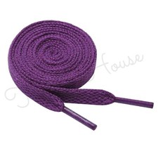 Shoe Laces Flat Coloured Shoelaces Trainers Boot Football Running Hiking Quality