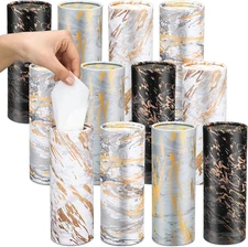 12 Pack Car Tissues Cylinder with Facial Tissues Bulk Holder Boxes Decorative Co