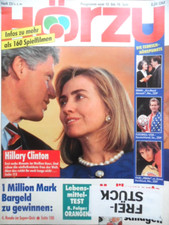 HÖRZU 23 - 1993 B TV: 12.- 18.6. Bill & Hillary Clinton AXL ROSE Formel 1 Mecki